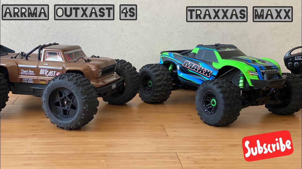TRAXXAS MAXX vs ARRMA Outcast 4S - кого оставить СЕБЕ на тесты!? | traxxas maxx vs arrma outcast