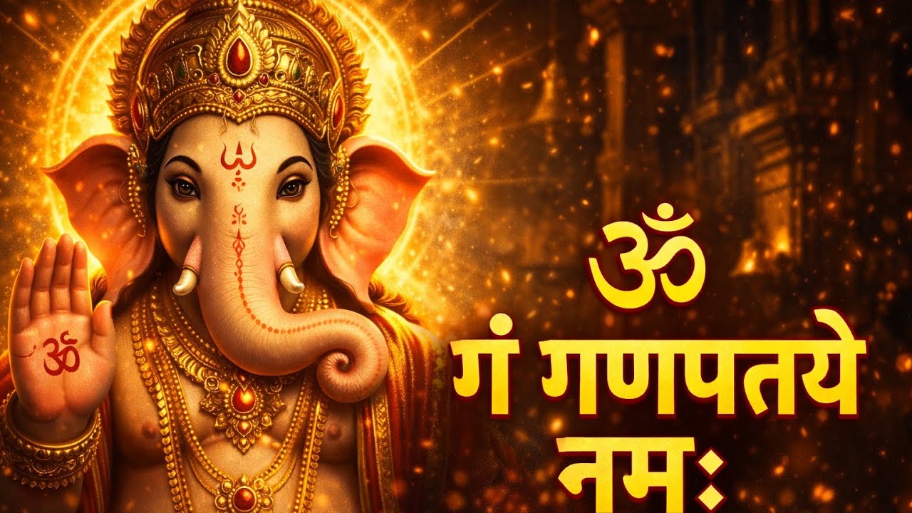 सुबह सुनें गणेश मंत्र | ॐ गं गणपतये नमः 108 बार जप