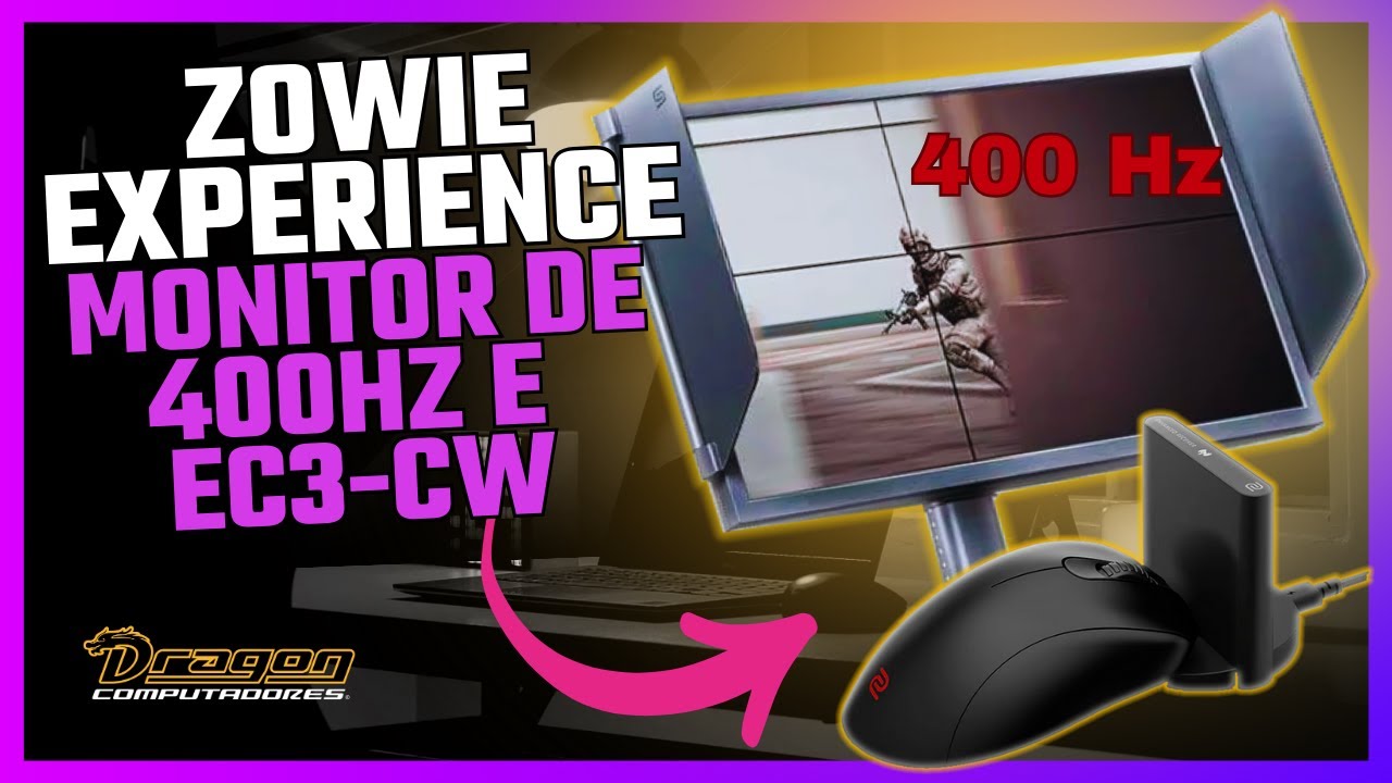 Zowie Experience: Teste o Monitor de 400Hz e Mouse Wireless na Dragon Computadores com KoregaTV!
