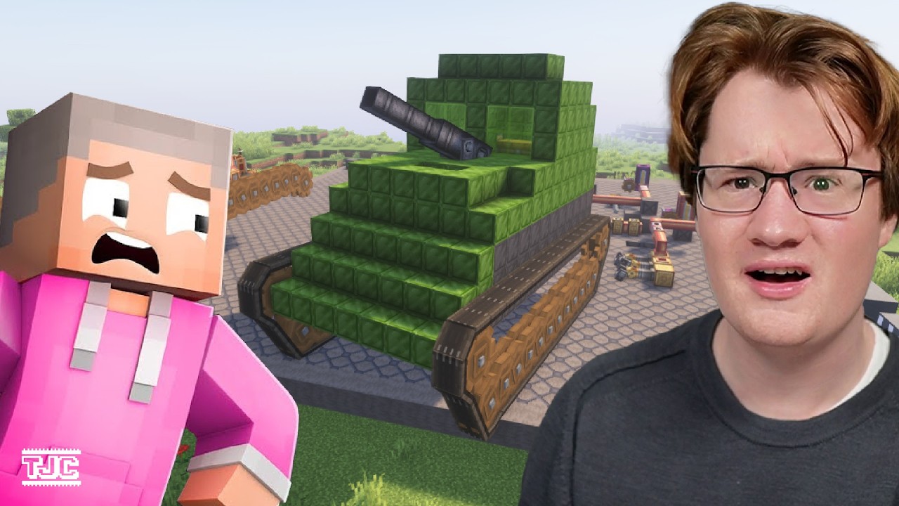 @LOGO und ICH bauen einen PANZER in CREATE. Ein Fehler?! 😂🔥