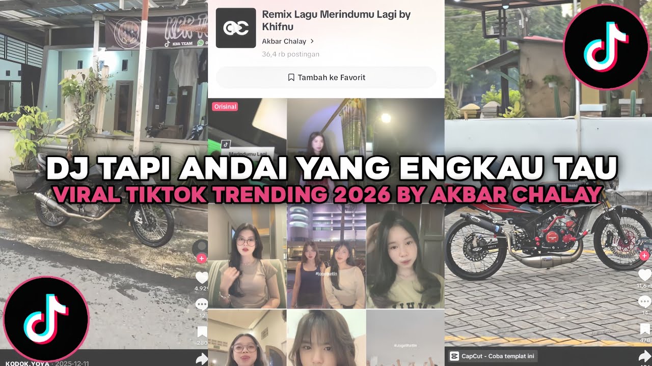 DJ TAPI ANDAI YANG ENGKAU TAU - MERINDUMU LAGI VIRAL TREND TIKTOK TERBARU YANG KALIAN CARI!!!