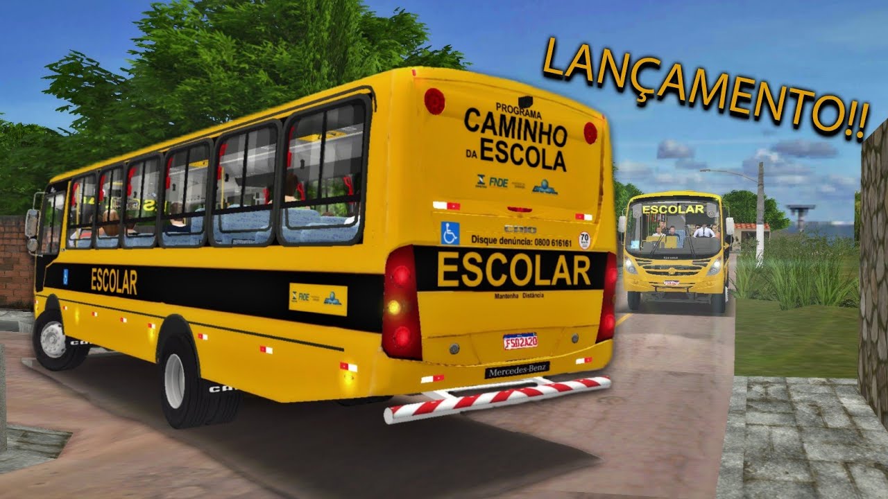 🔴 Proton Bus Simulator - LANÇAMENTO!! Caio Foz Super Mercedes-benz: OF-1519R ESCOLAR