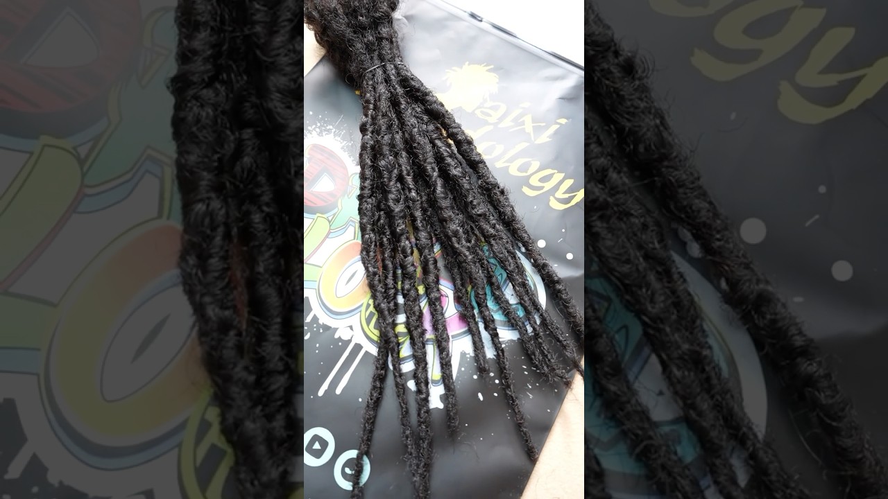 Interlocking Locs 100％ Real Human Hair Loc Extensions #daixidreadology#interlockinglocs