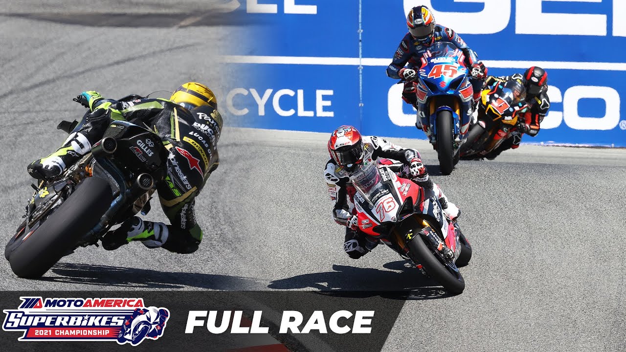 MotoAmerica HONOS Superbike Race 1 at Laguna Seca 2021