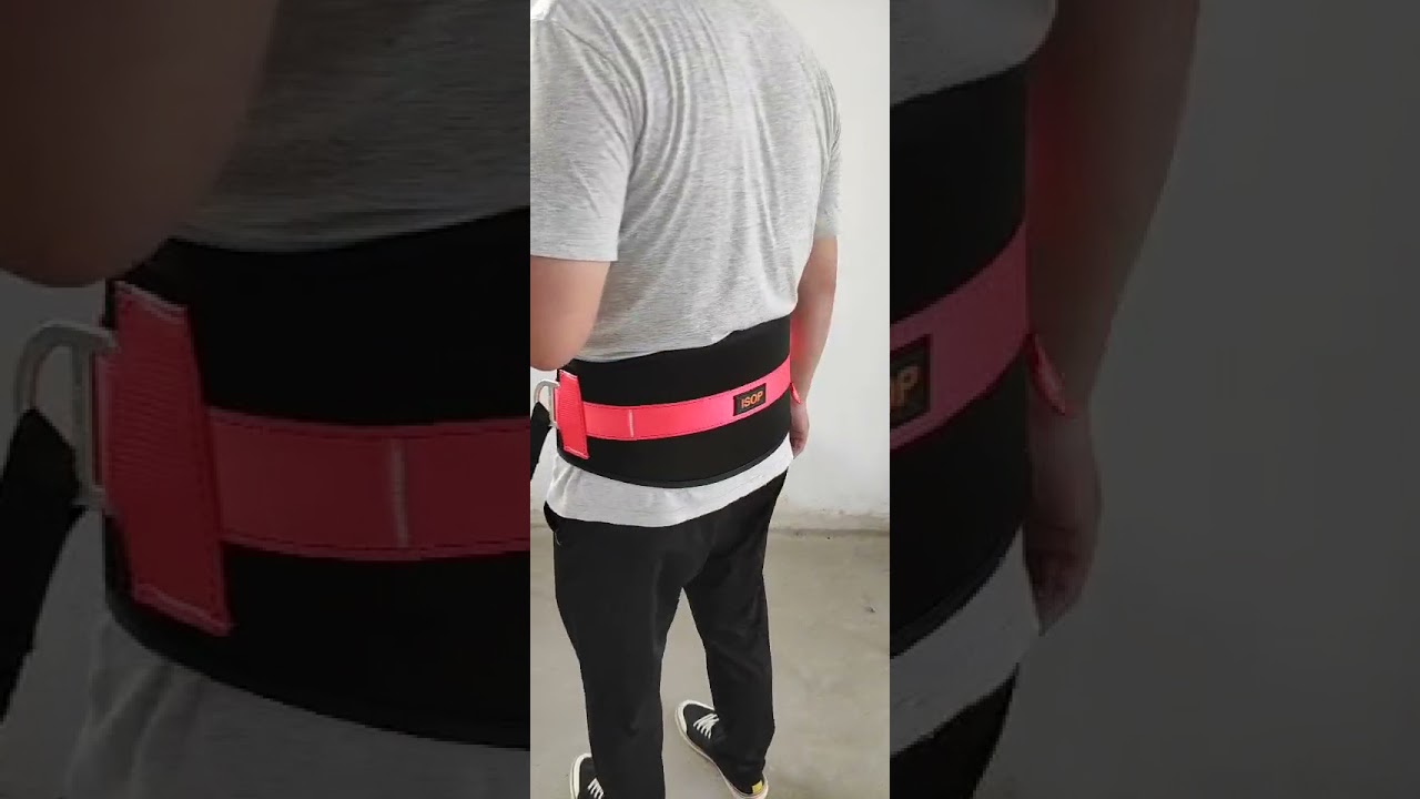 Safety belt with lanyard
