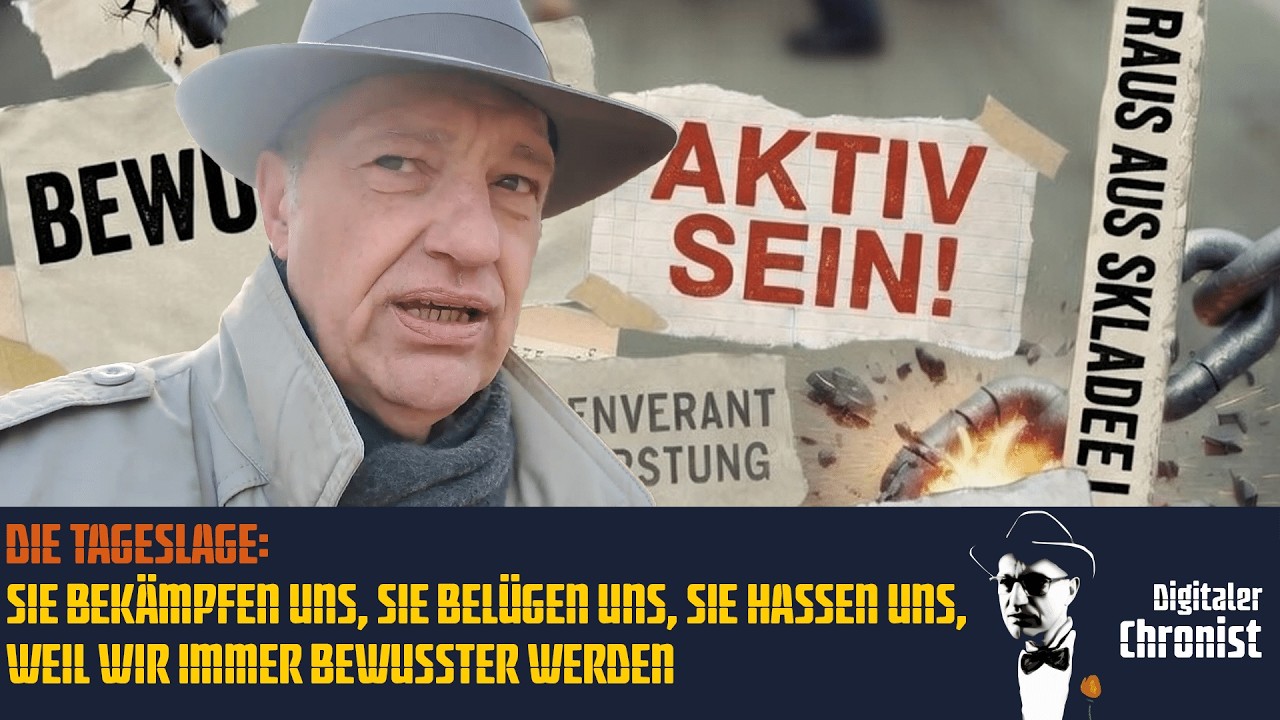 Die Tageslage: Sie bekämpfen uns, sie belügen uns, sie hassen uns, weil wir immer bewusster werden!