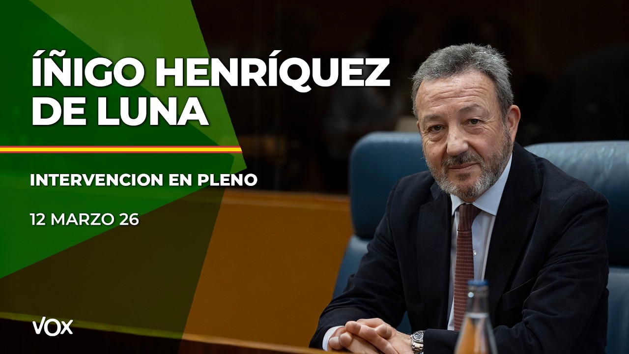 12.03 I Intervención ÍÑIGO HENRÍQUEZ DE LUNA en la Asamblea de Madrid