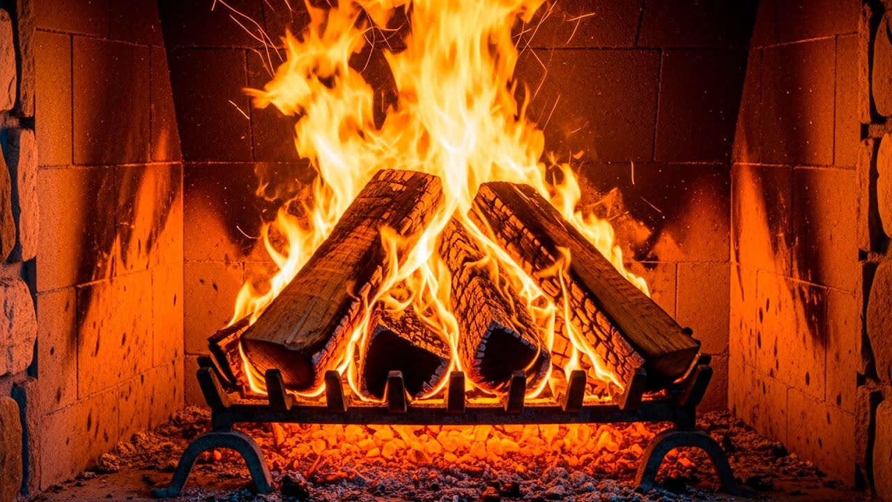 Beautiful Piano & Cozy Fireplace ✨ Merry Christmas Music for Sleep, Focus & Relaxation 24/7