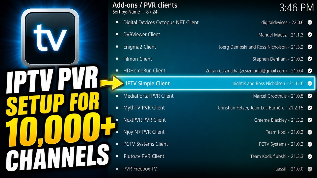 How to Set Up IPTV Simple Client on Kodi for Live TV