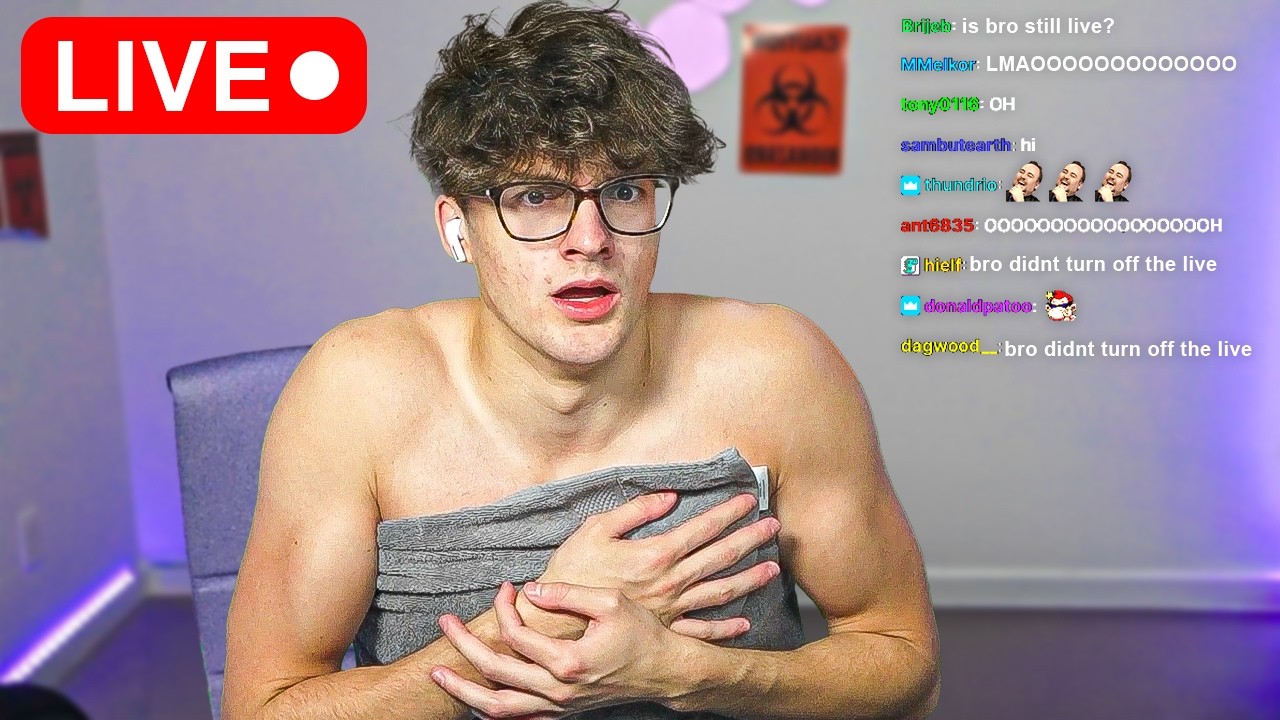 He forgot to stop streaming..
