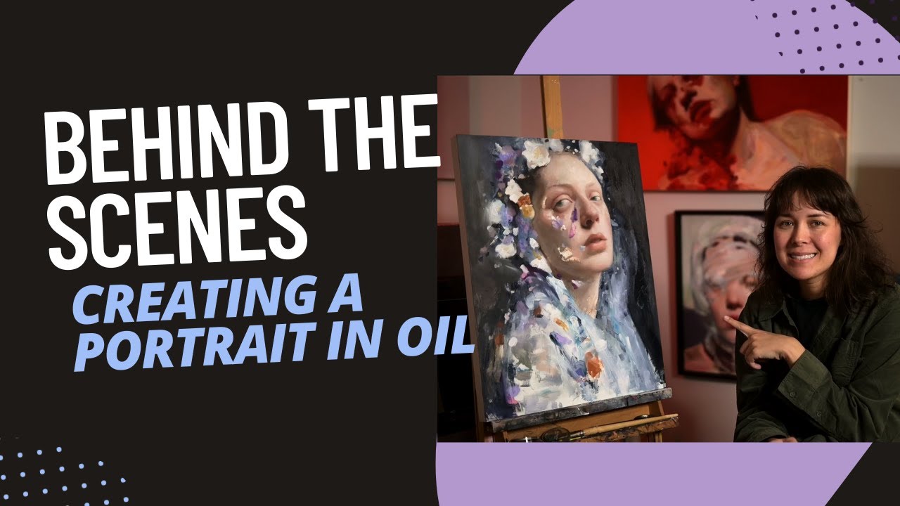 Behind the Scenes- An eerie portrait in Oil