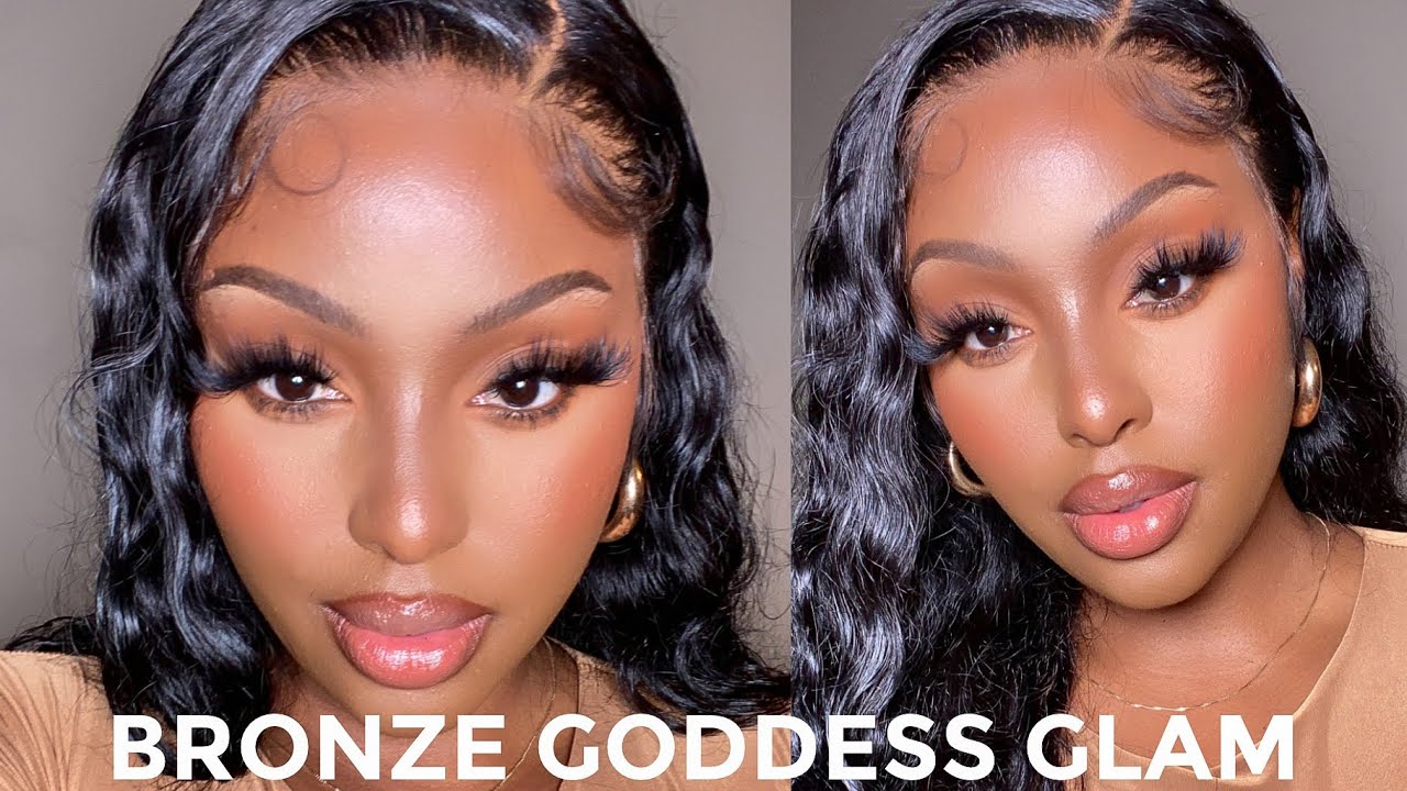Flawless Bronze Glam || My NEW Lightweight Foundation Routine + Brown Smokey Liner | SEPHORA HAUL