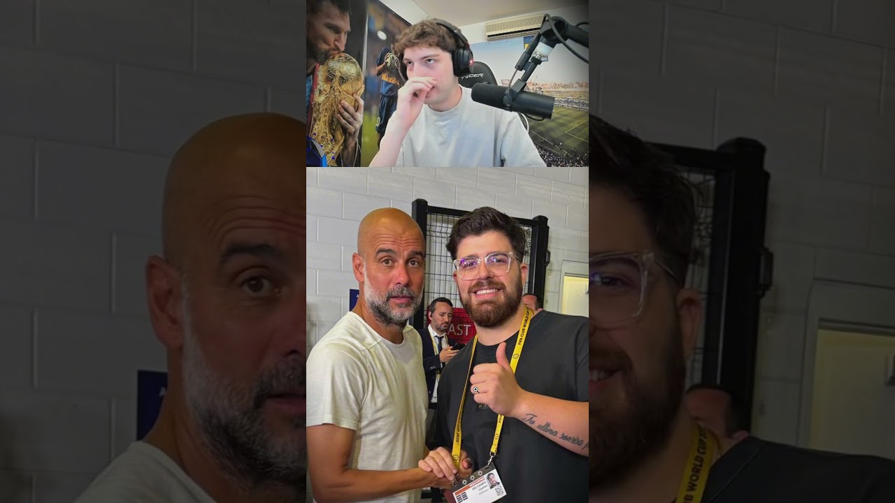 LA REACCI&Oacute;N DE DAVOO A LA FOTO DE LA COBRAAA CON PEP GUARDIOLA🤣  #davooxeneize #kick #lacobraaa