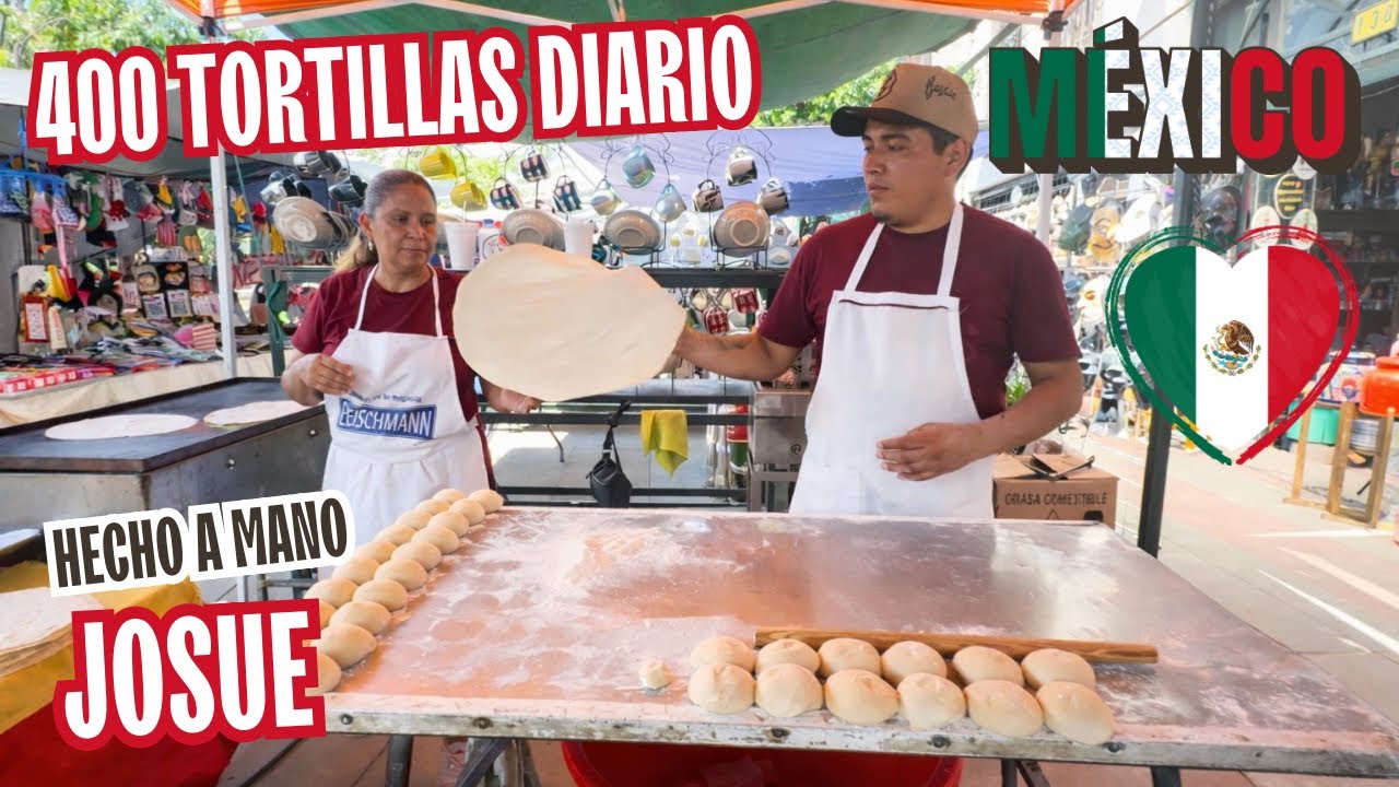 Josué hace 400 tortillas de harina diario. 🇲🇽 Tonalá Jalisco México 