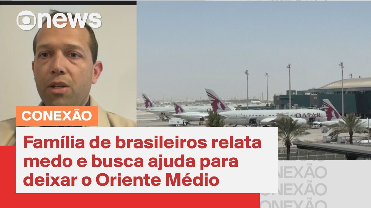 Família de brasileiros busca ajuda para deixar o Oriente Médio | Conexão Globonews