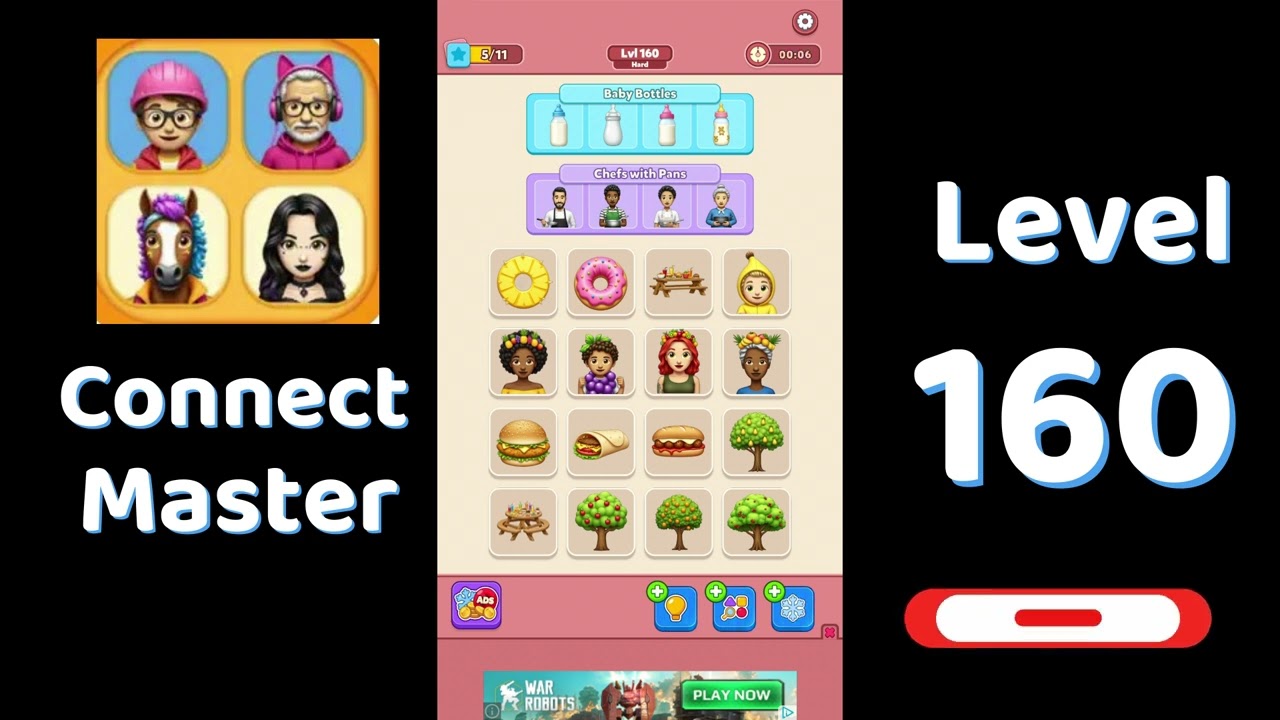 Connect Master Level 160 Walkthrough 🧩 | Match Puzzle | Puzzle Solutions & Tips | Go Answer