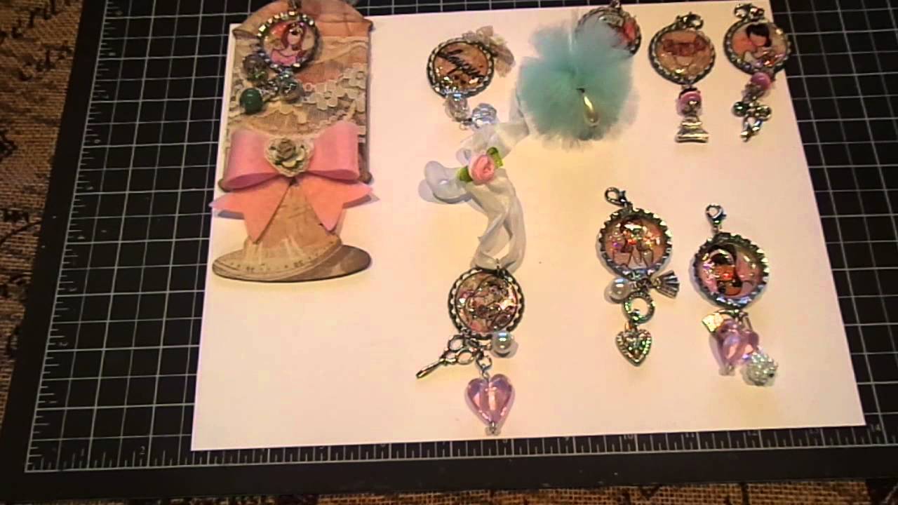Bottle Cap Charms with your Prima Dolls and New ektools punches