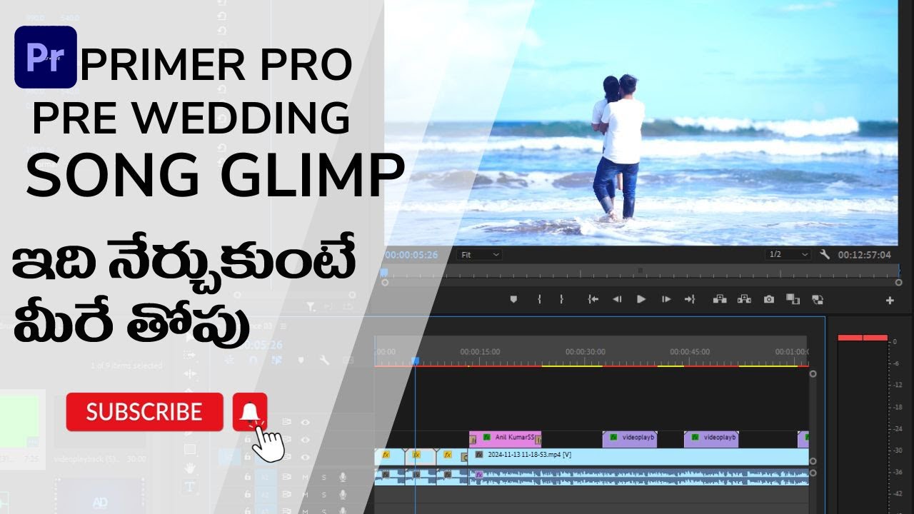 Adobe Primer Pro | How To Create Glimp Effect In Primer Pro |  Primer Pro Telugu Tutorial