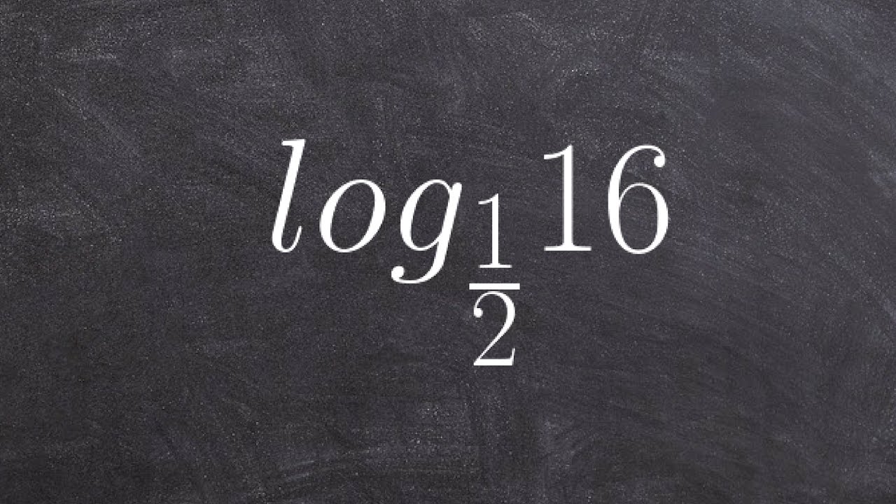 How To Evaluate a Logarithm Without a Calculator with a Fraction as the Base