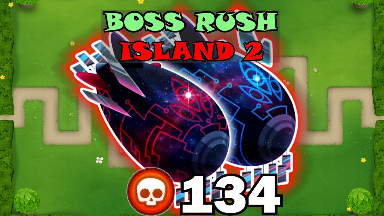 2 runs | Boss Rush Island 2 | Pops 134 | Phayze | Hedge | BTD6 Boss Tutorial