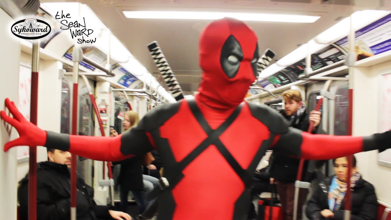 Deadpool Rides the Subway
