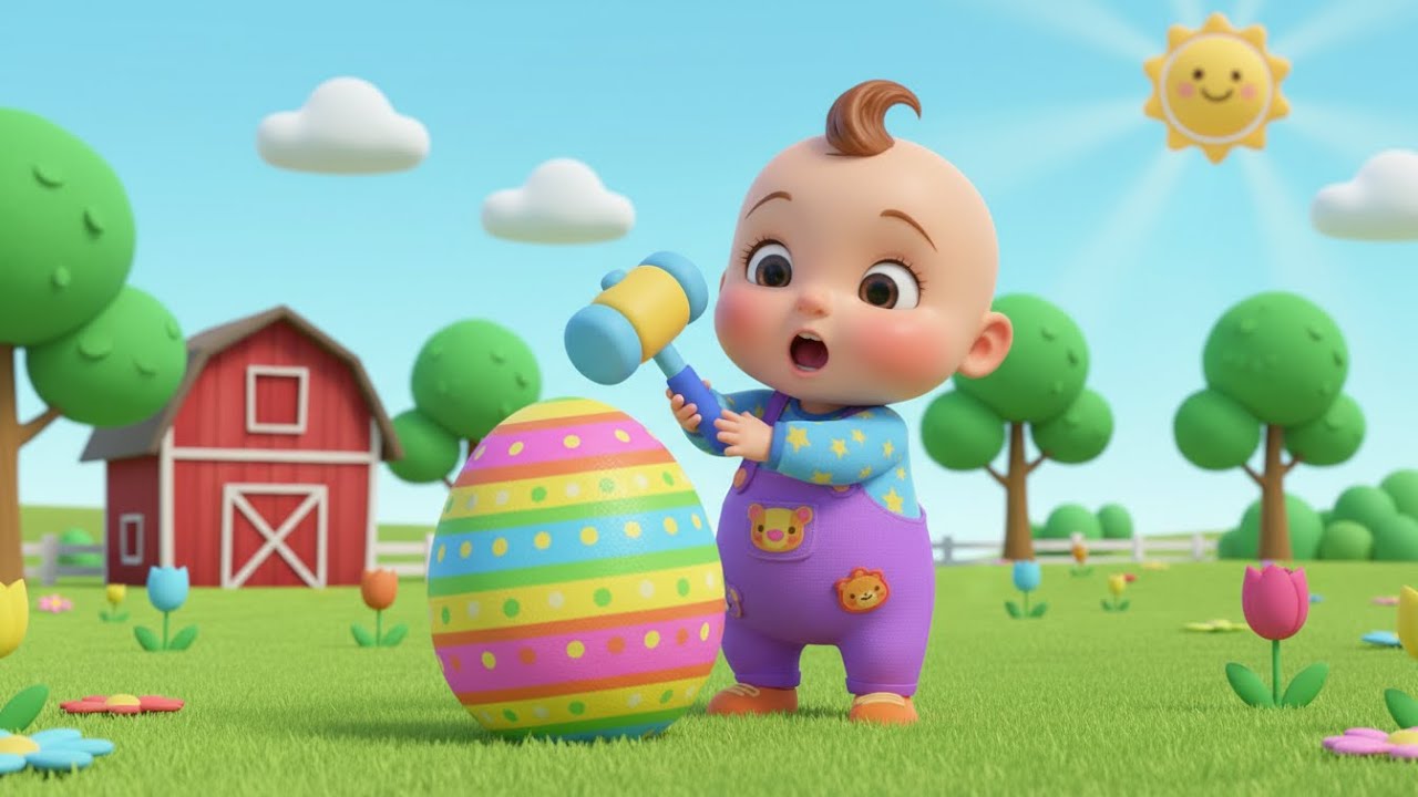 Canción de los huevos sorpresa en la granja 🥚🌾 | Canciones infantiles de descubrimiento y animales