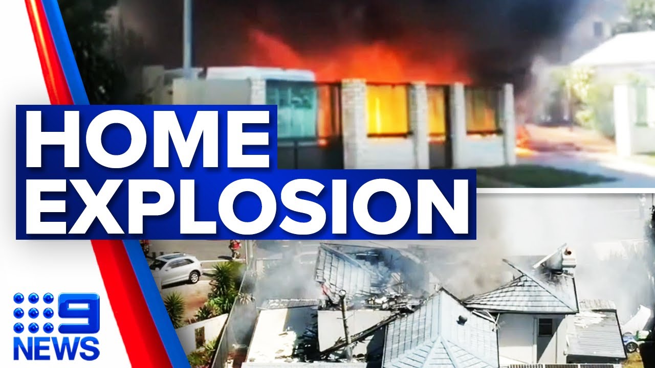 Gold Coast home caught in terrifying fire | 9 News Australia