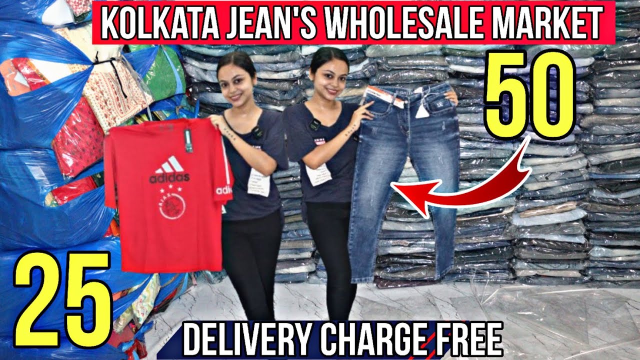 Kolkata Lot Jean's Wholesale Market | King & Jean's Wholesaler | Jean's Kolkata | Readymade T-shirt