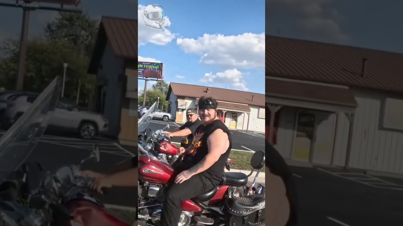 People thought this biker had a jet engine 