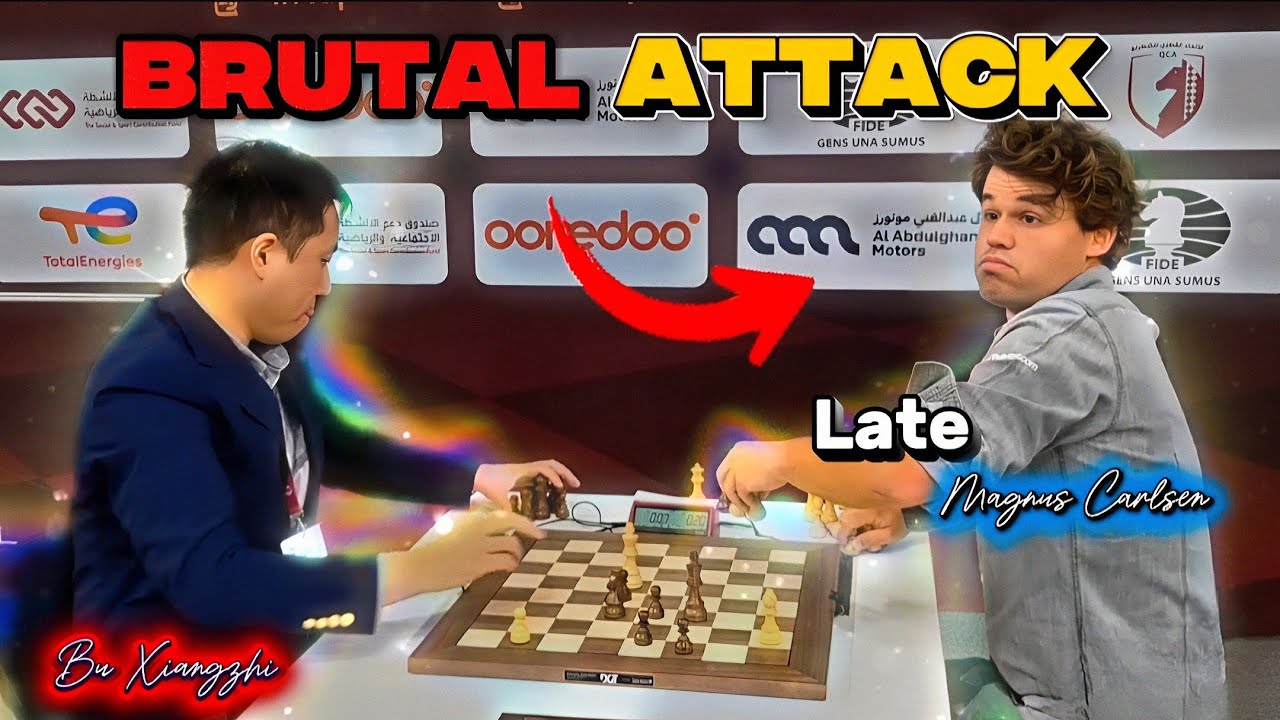 Bu Xiangzhi VS Magnus Carlsen || Fide World Blitz Championships Qatar 2025, Round 16