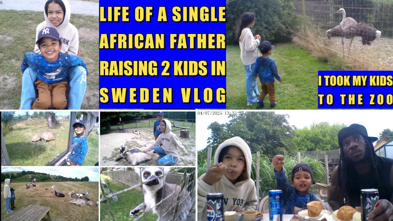 A DAY IN THE LIFE OF AN AFRICAN SINGLE FATHER RAISING 2 KIDS  IN SWEDEN VLOG