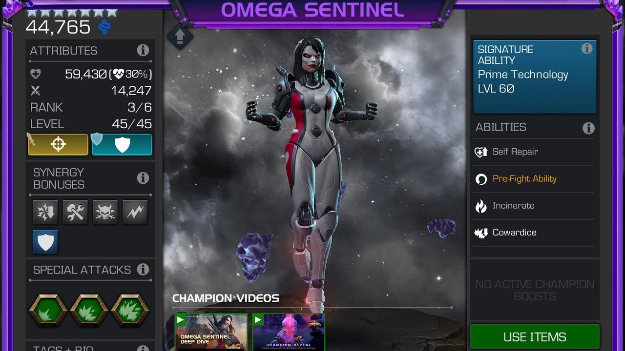 7 Star Rank 3 Omega Sentinel vs ROL Winter Soldier | 32 seconds | #mcoc