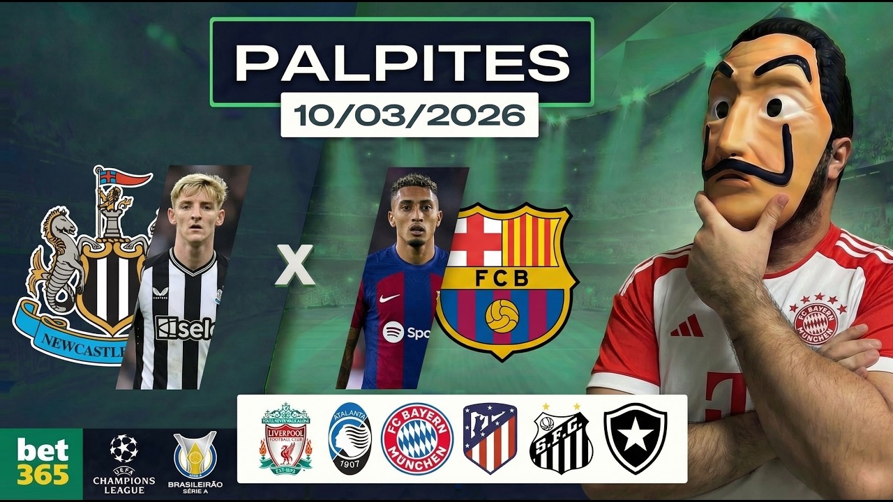 PALPITES DE FUTEBOL PARA O DIA 10 03 2026 + BILHETE PRONTO/PLACAR EXATO (TERÇOU NO LA CASA DE TIPS)