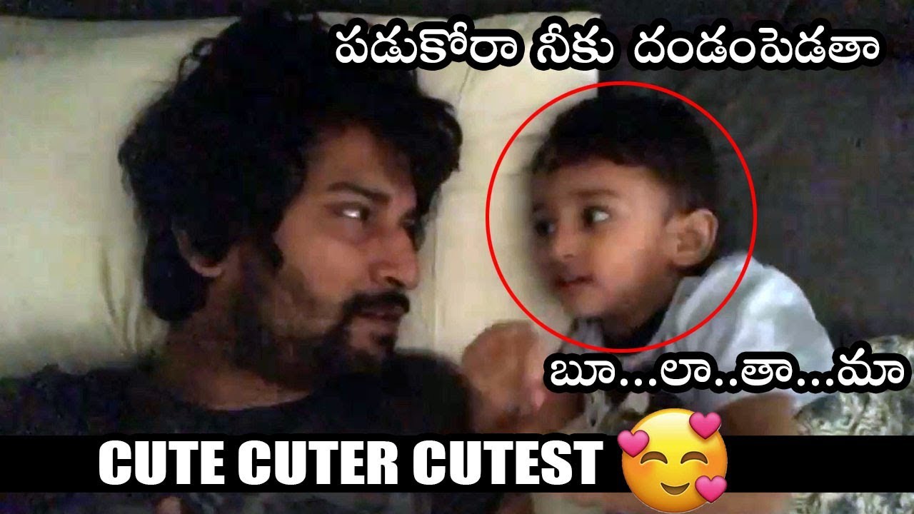 Natural Nani having CUTEST Conversation With His Son Junnu | Nani And Junnu |   Filmylooks