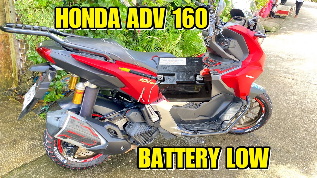 HONDA ADV 160 LOW BATTERY- HOW TO CHARGE AT HOME