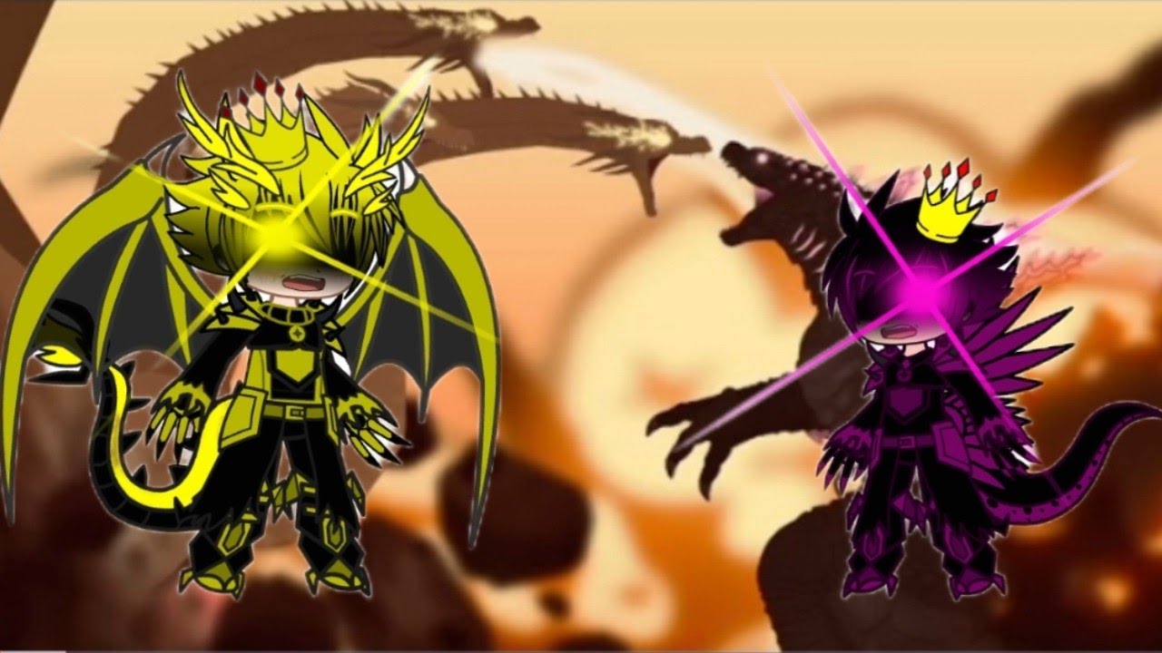 Kaijus react to Godzilla evolved vs King Ghidora part 1