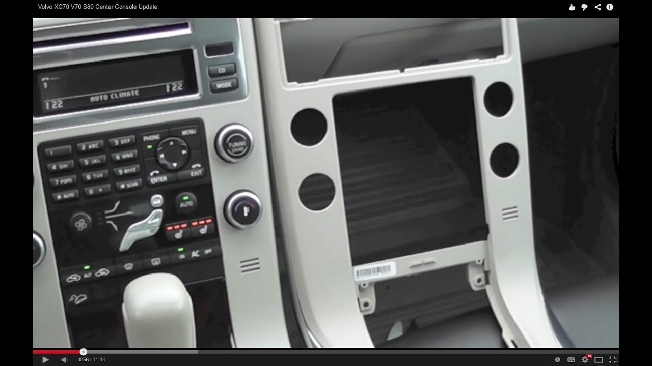 Volvo XC70 V70 S80 Center Console Update