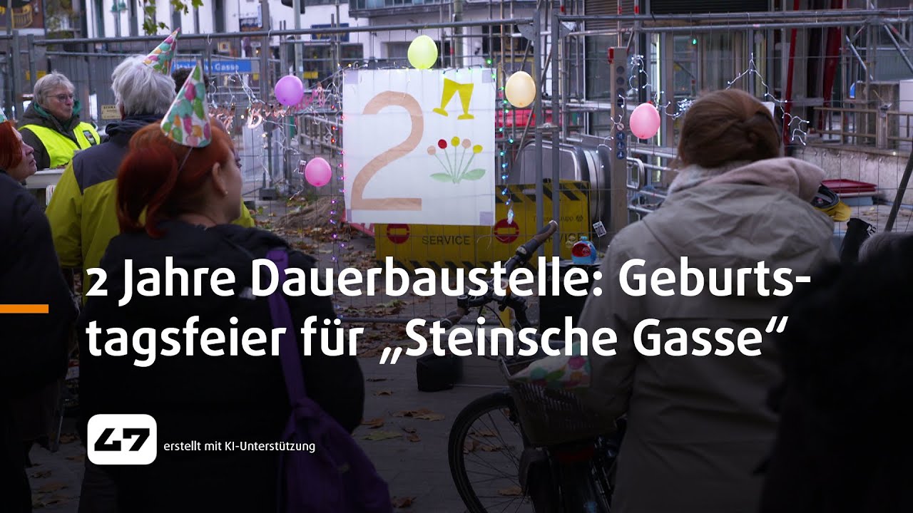 STUDIO 47 .live | 2 JAHRE DAUERBAUSTELLE: GEBURTSTAGSFEIER F&Uuml;R HALTESTELLE &bdquo;STEINSCHE GASSE&ldquo;