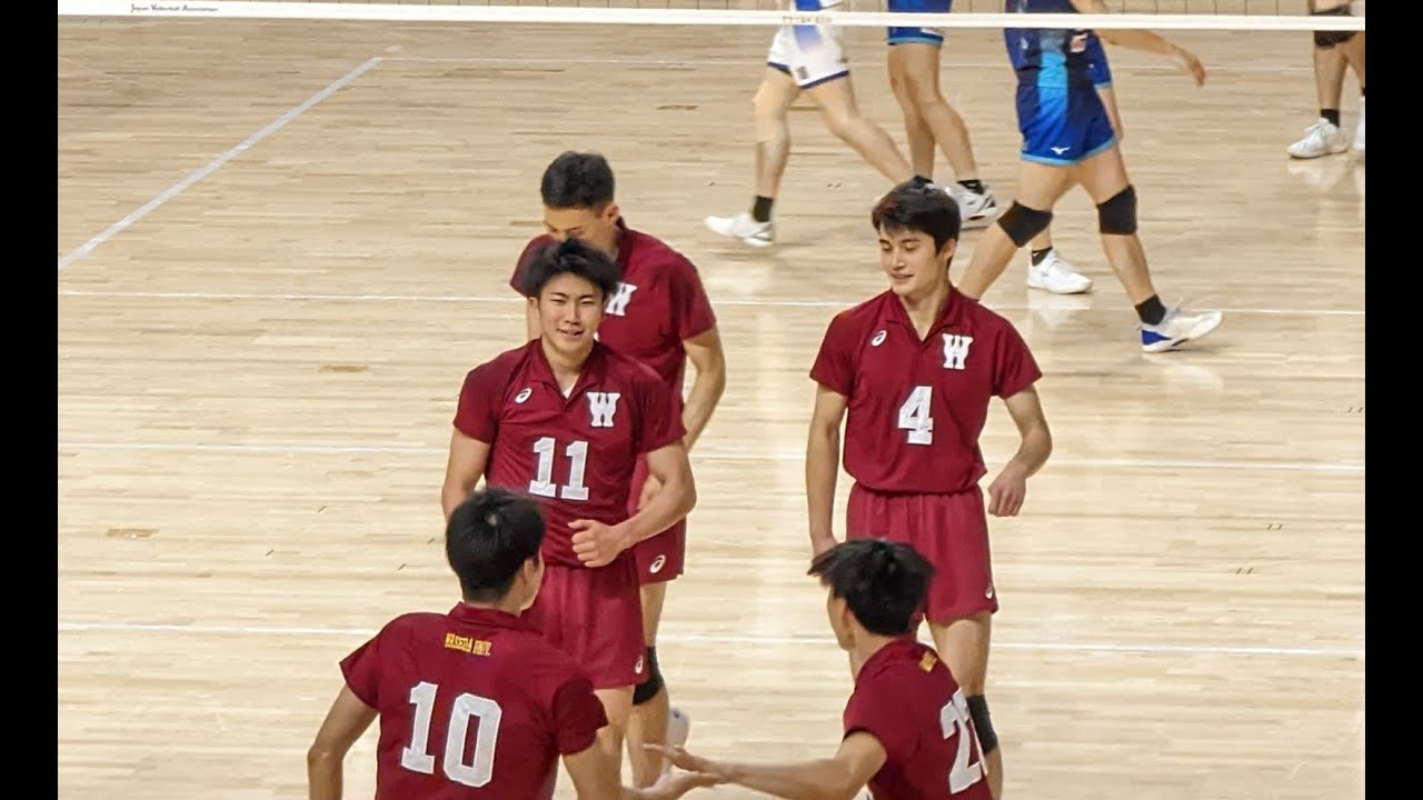 水町泰杜 早稲田大学 vs アイシンティルマーレ 第1セット 天皇杯2022 男子バレーボール Japan volleyball