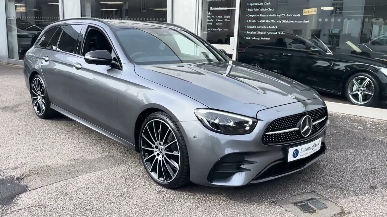 2023/23 Mercedes-Benz E220d AMG Line Night Edition Premium Plus Est, 29999 Miles, FSH, Selenite Grey