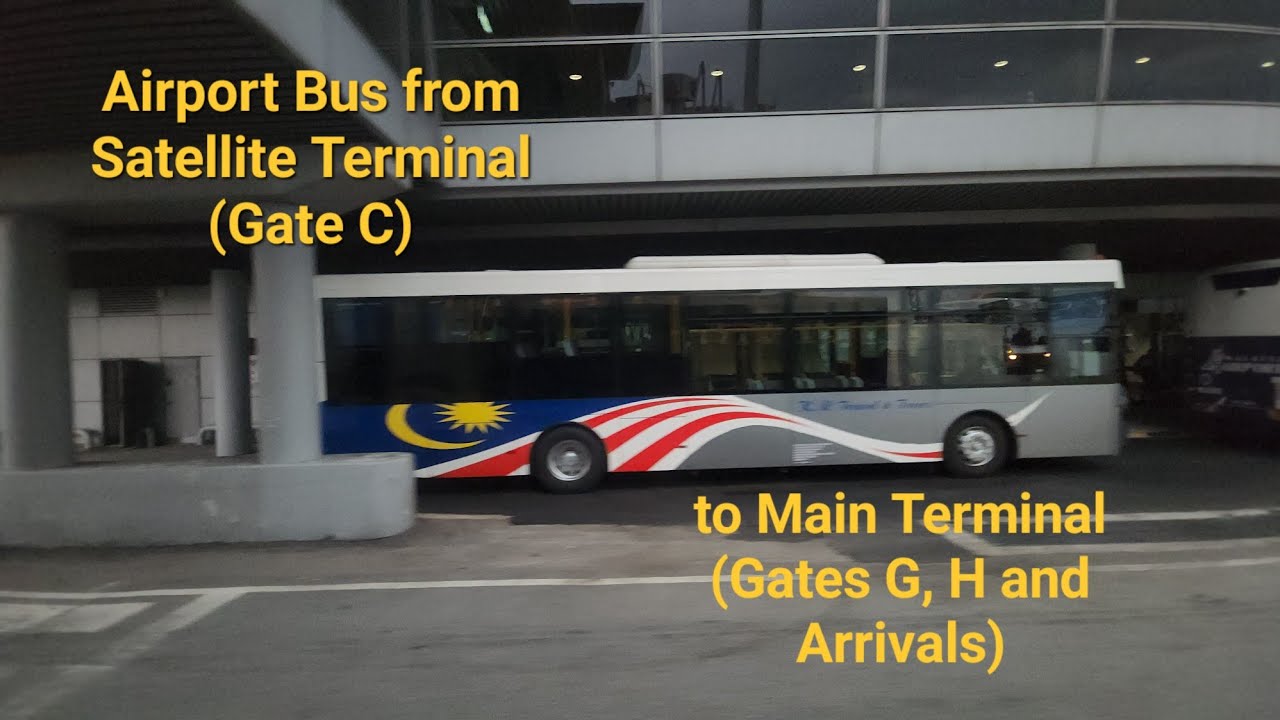 Airport Bus KLIA1 from Satellite to Main Terminal Building Gates G, H, Immigration and Customs