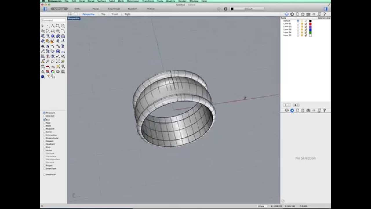 Rhino 3d sweep a design on a band ring