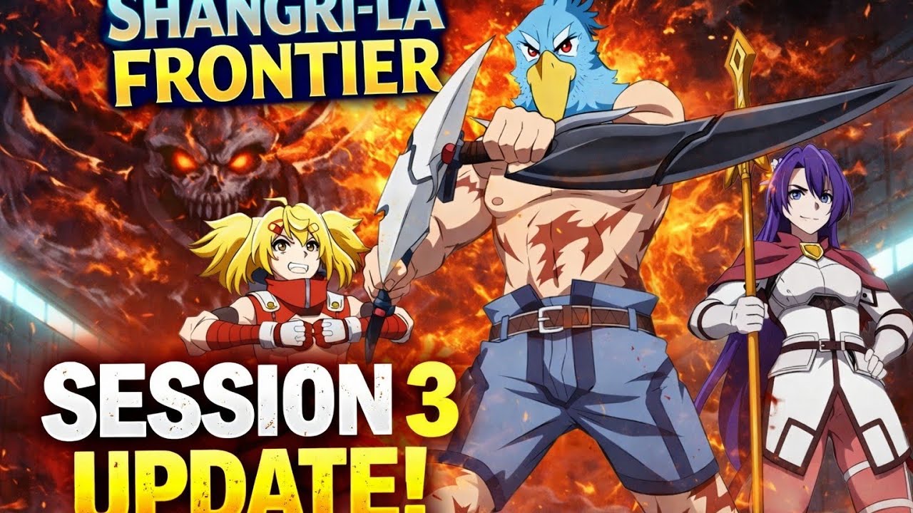 Shangri-La Frontier 3 update upcoming anime and hindi dubbed update