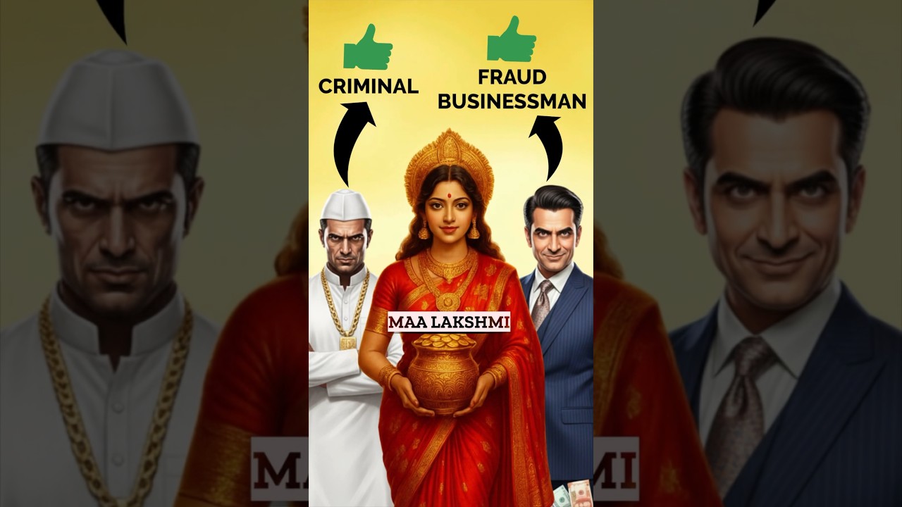 Why does Maa Lakshmi favour a Fraud Businessman and Corrupt Politicians? Secrets of Maa Lakshmi