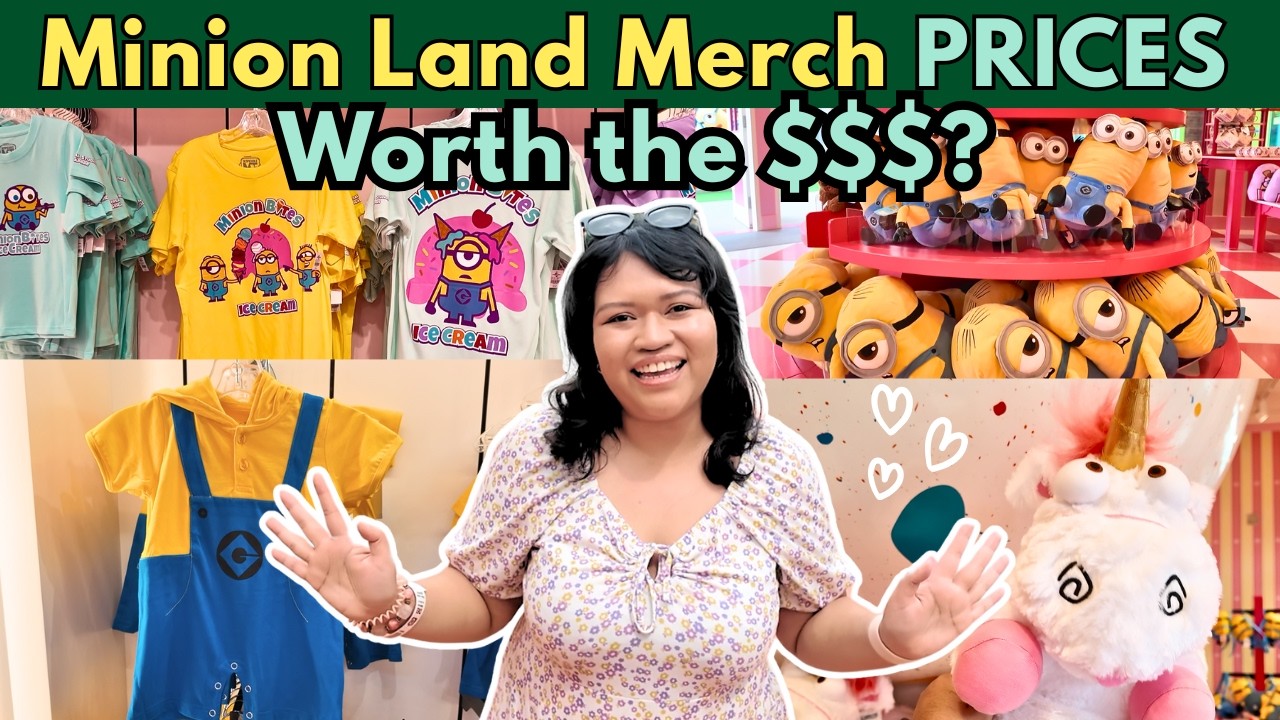 Minion Land Merch with PRICES! ♡ Minion Marketplace Tour at Universal Studios Singapore