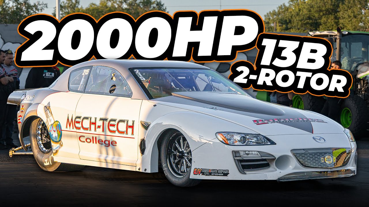 2000HP 1.3L 2-Rotor SCREAMS TO 232MPH! | 1500HP Per Liter! (The Worlds QUICKEST Rotary)