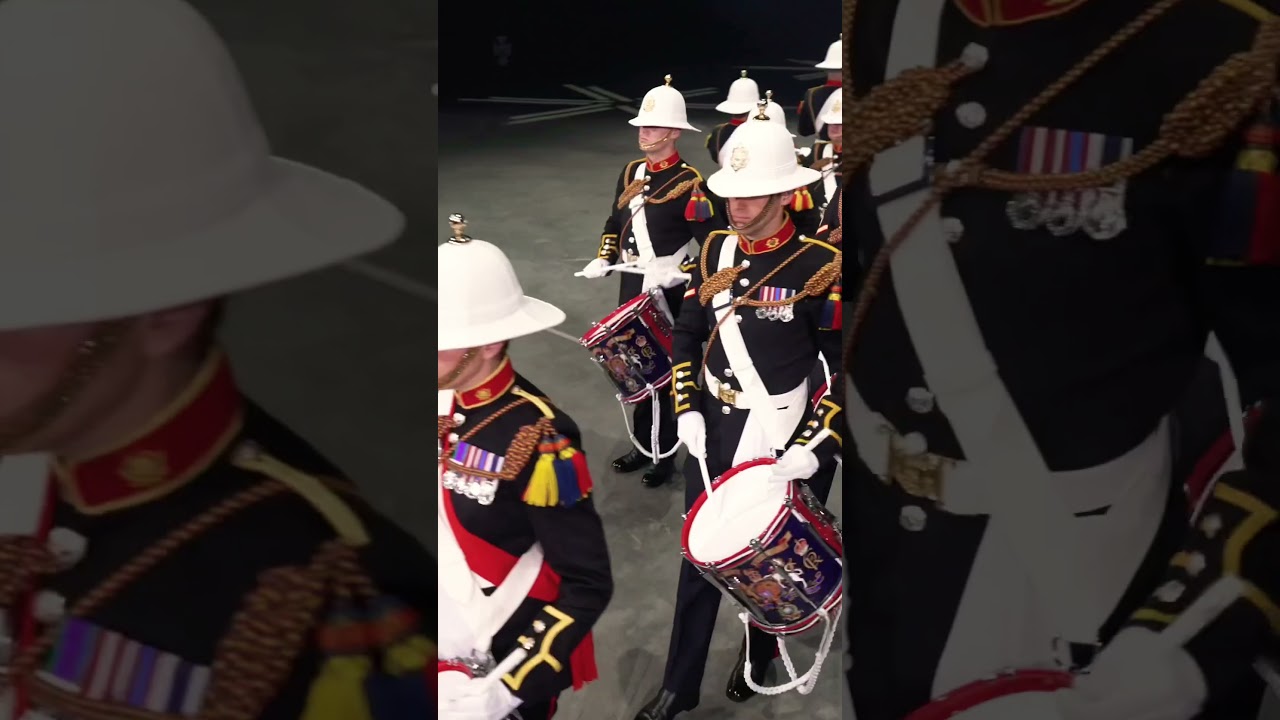 Top Secret Drum Corps x @TheBandsofHMRoyalMarines Halifax 2023