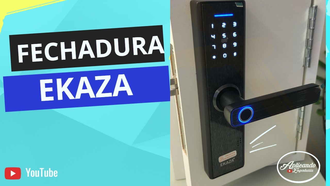 Fechadura Inteligente WiFi Ekaza com biometria - Tuya.