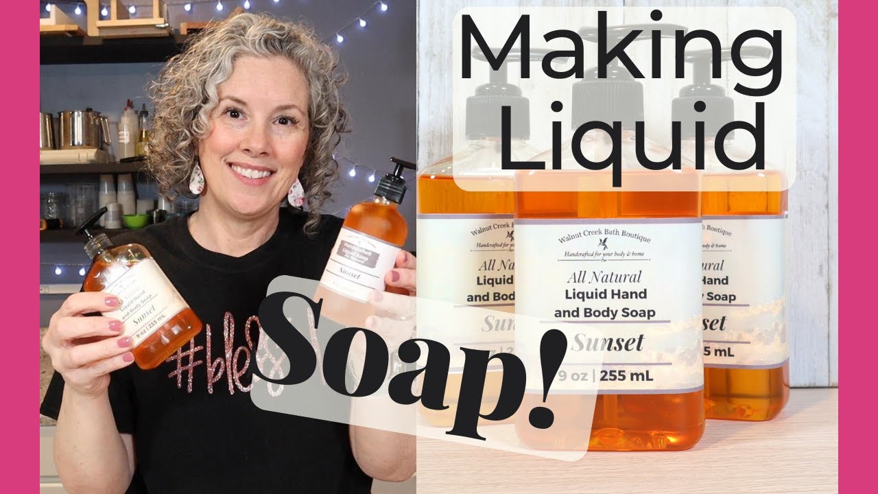 How to Make All Natural Liquid Soap using the Hot Process Method