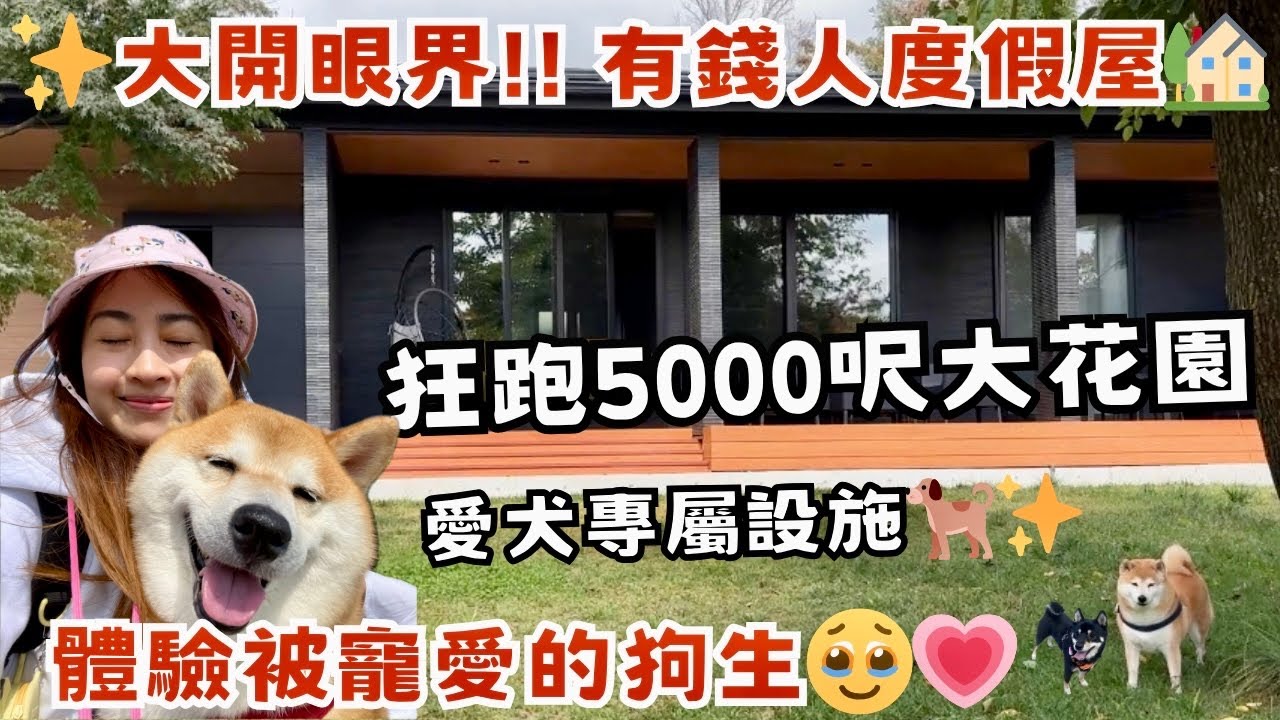【輕井澤】日本有錢人的度假屋！？5000呎花園＋愛犬專屬設施🐾✨ 體驗真正被寵愛的狗生🥹💗 guess how much??💸 #家族旅行 